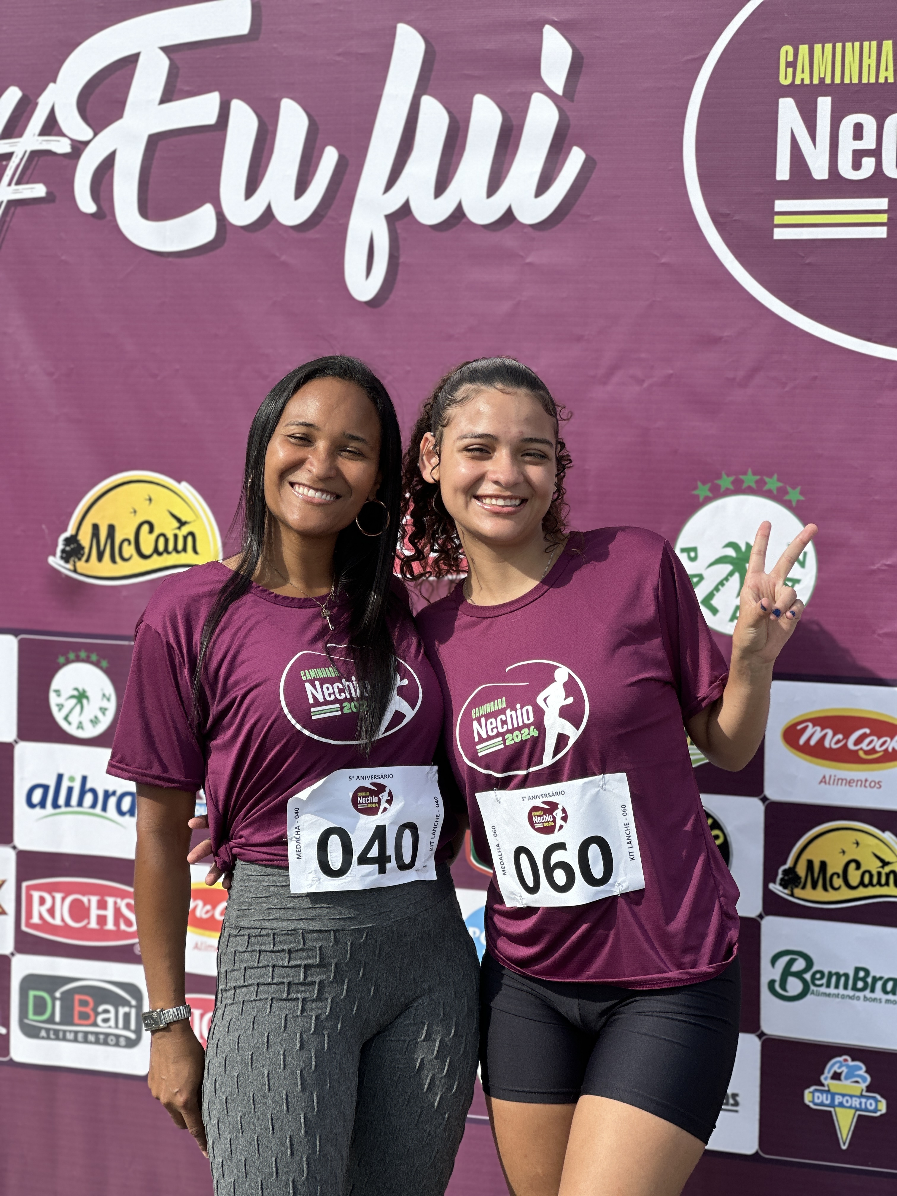 Participantes no backdrop #EuFui