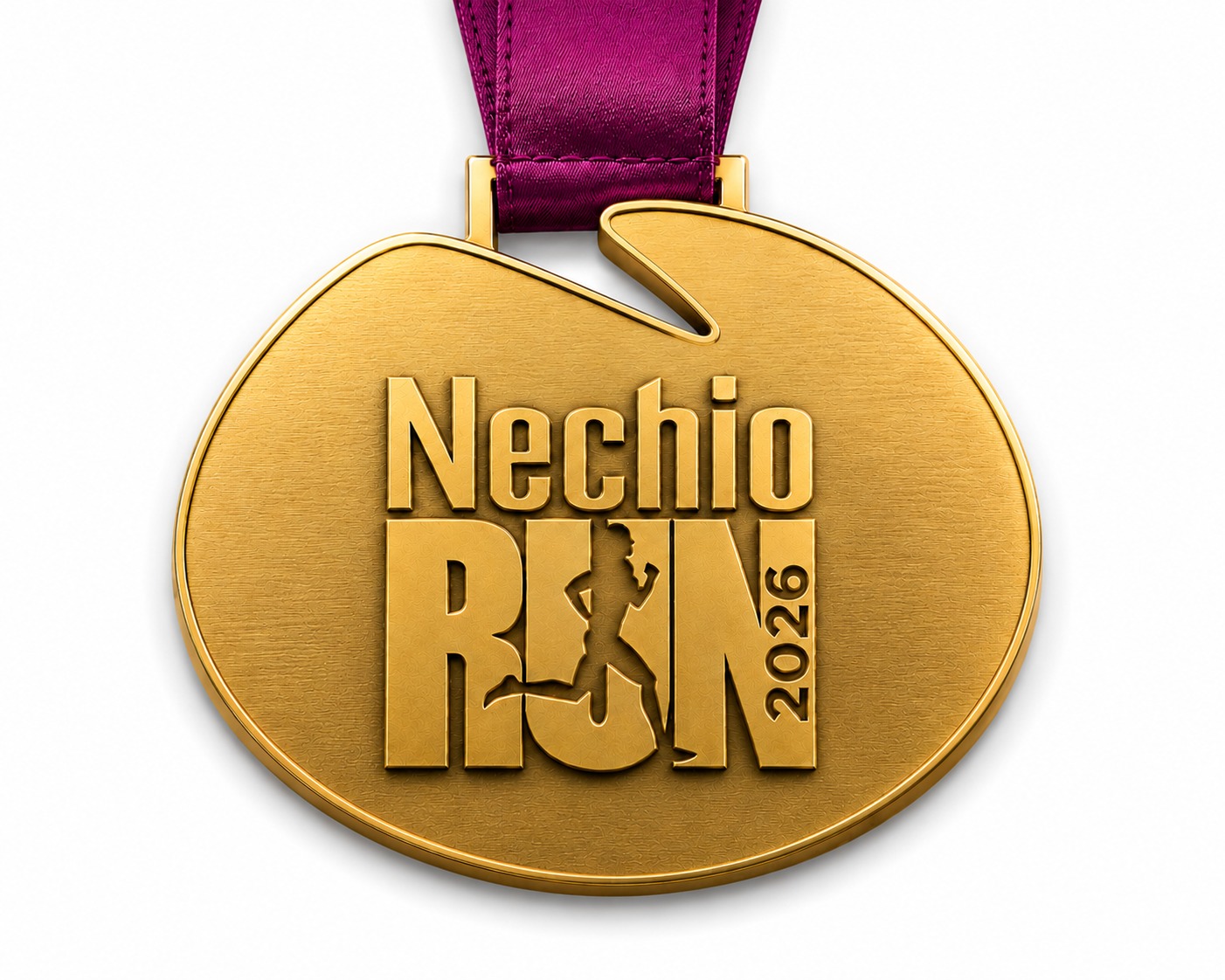 Medalha de chegada Nechio Run 2026